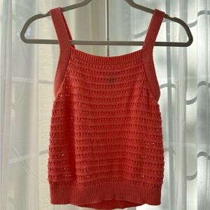 Coral Sweater Tank